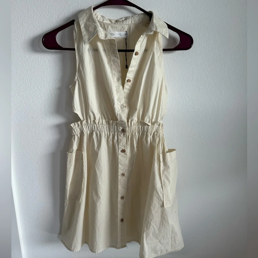 Zara girls side cutout summer dress